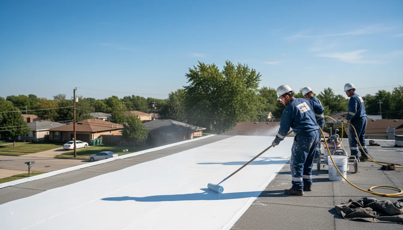 Commercial roof coating in Blairstown, IA near me